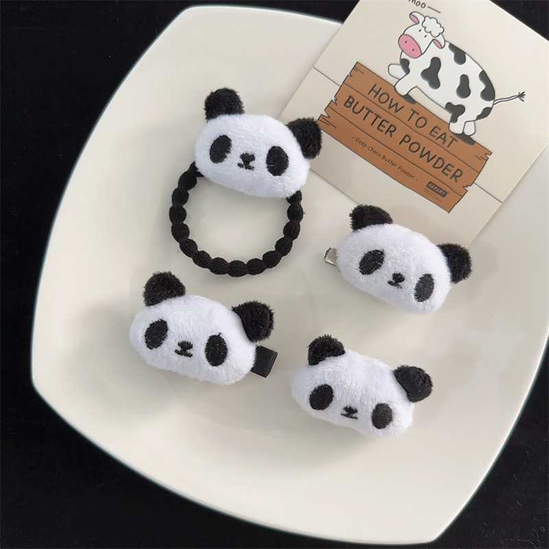 套装毛绒可爱熊猫公仔