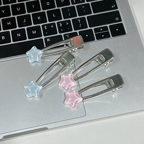 星星金属甜酷鸭嘴夹细闪