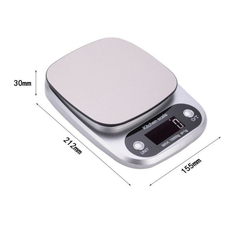 便携电子秤 外贸不锈钢厨房秤台秤 家用烘焙克重称0.1g精度 夜光