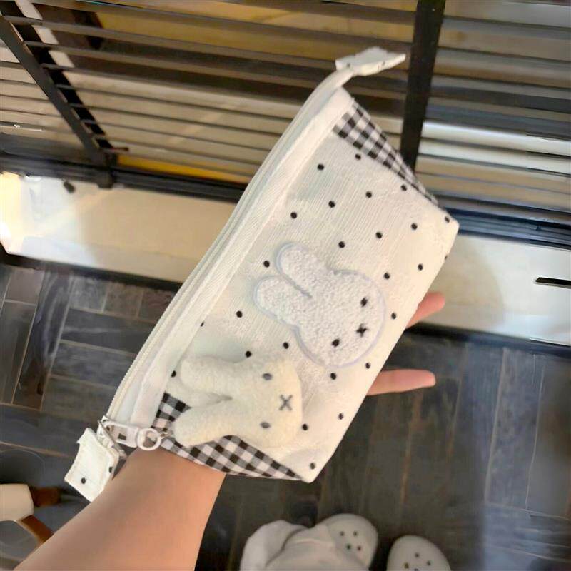 【少女心奶白】可爱米菲笔袋铅笔盒ins风小众文具收纳袋女小学生