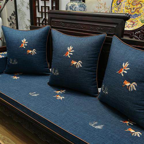 中式实木沙发坐垫四季通用红木家具沙发垫罗汉床垫子套罩防滑定制,居家布艺,沙发垫,淘宝优惠券,粉丝福利购,淘宝优惠卷