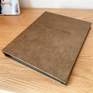 A4收藏册A5文件夹6寸3门票机票相册收纳定制logo孕检报告奖状