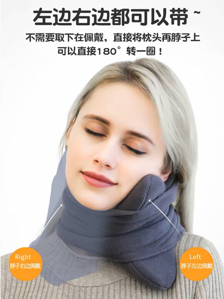 여행 라텍스 베개 슈퍼 부드러운 목 지원 목 베개 베개 목 보호대 목 베개 비행기 고속 레일 수면 응용 프로그램