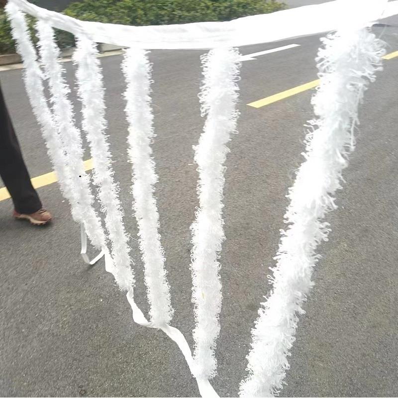 辨带帘式组合填料好氧池彷水草挂膜绳型填料河道污水处理生物填料