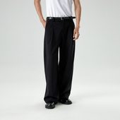 休闲西裤 TUTM男装 裤 男宽松直筒裤 羊毛混纺 立体裁剪无侧缝西装