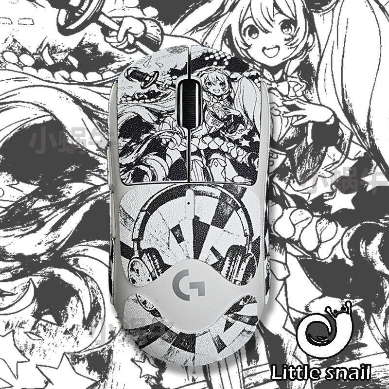 gpw2代金刚版防滑贴适用于罗技狗屁王二代34鹰眼黑白漫画全包定制图片