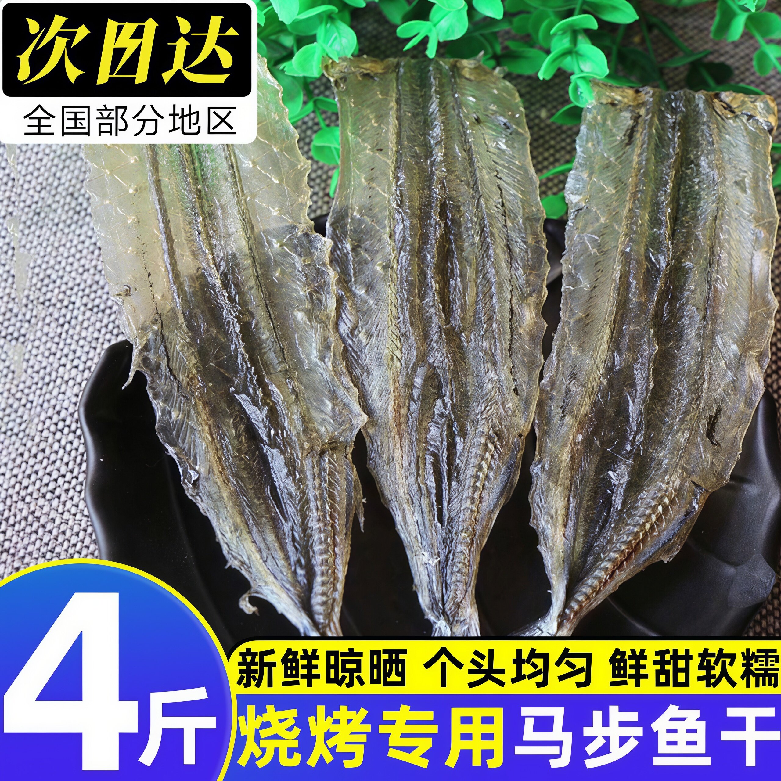 烧烤专用多味马步鱼干片顺丰