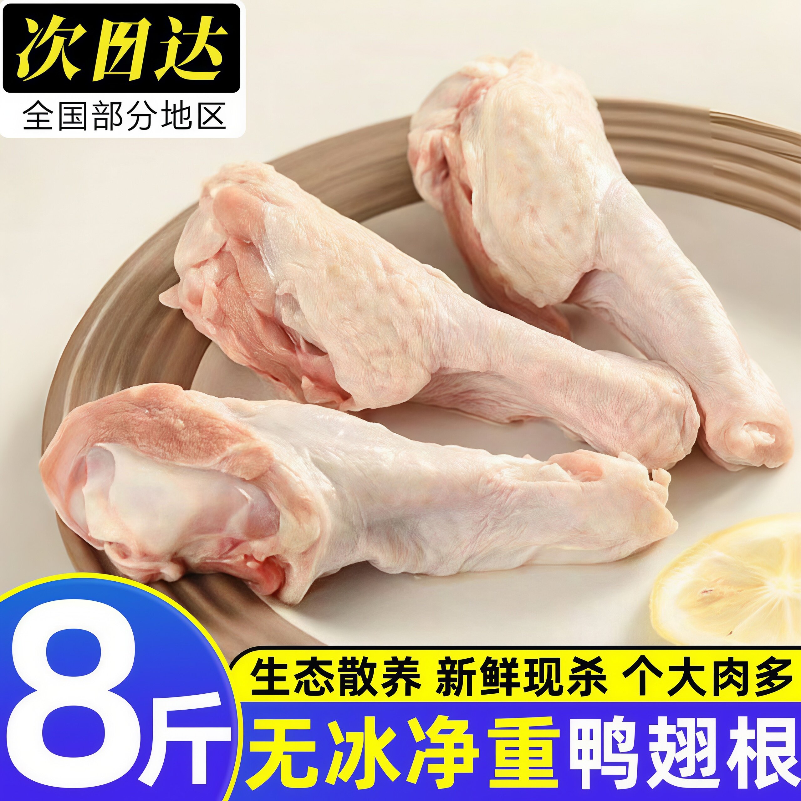 邯郸新鲜冷冻鸭翅根卤味烧烤批发