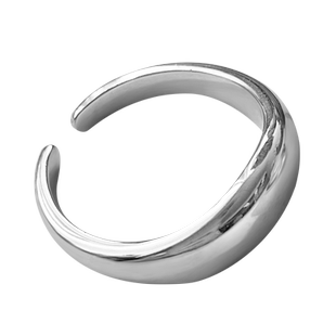 ParasKors派热 水滴异形戒指女925银小众设计简约轻奢高级感指环