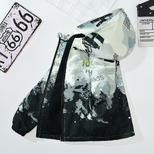 品牌专柜男童新款一体绒冲锋衣儿童加绒外套潮童装新款宝宝春秋潮