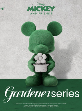 SUNDAY HOME 迪士尼正版 园丁系列 米奇米妮香薰摆件潮玩手办