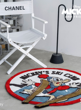 SUNDAY HOME潮流家居原创设计滑雪唐老鸭地毯 迪士尼官方正版授权