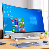 玮普纳24 27英寸超薄曲面屏一体机电脑酷睿i3i5i7独显高配家用办公商务设计电竞LOL吃鸡游戏台式 全套整机