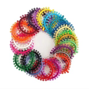 牙科卡通正畸结扎圈 彩色橡皮结扎圈口腔矫正材料 25个整包高弹力