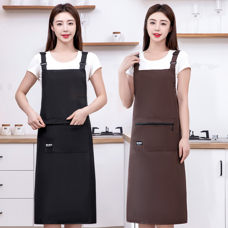 加长过膝围裙拉链口袋摆摊餐饮超市上班工作服定制家用防水围腰女,家庭/个人清洁工具,围裙,淘宝优惠券,粉丝福利购,淘宝优惠卷