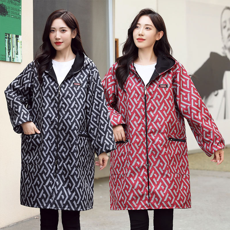 2022新款冬季加绒加厚保暖罩衣女时尚韩版长袖围裙上班工作服外套,家庭/个人清洁工具,围裙,淘宝优惠券,粉丝福利购,淘宝优惠卷