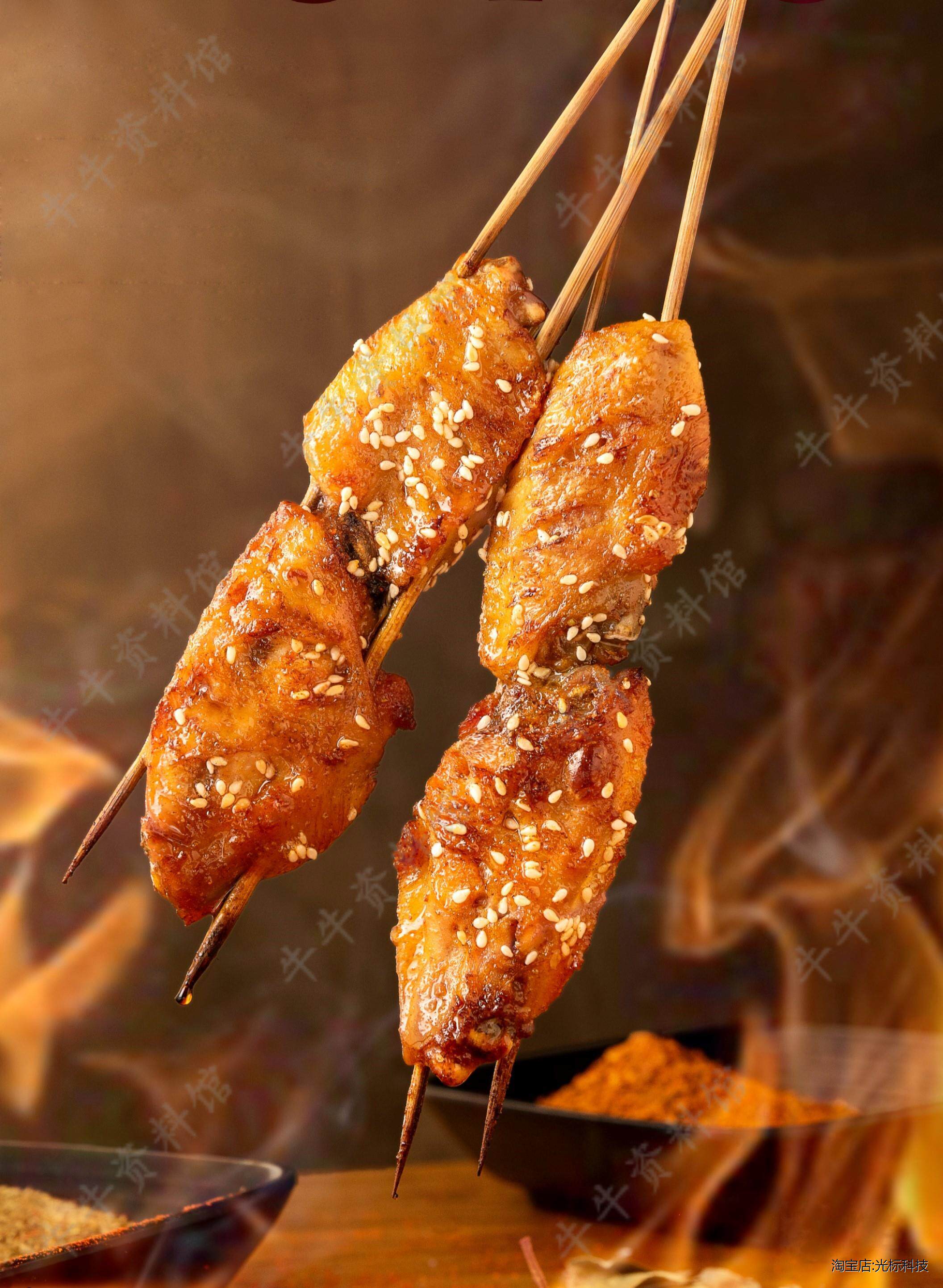 烧烤图片烤串炸串 炸串串店美团外卖菜品图高清菜单海报串串素材