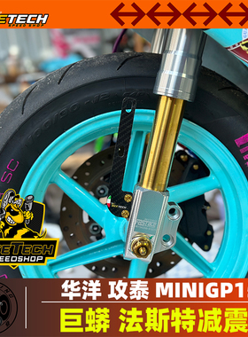 黄蜂科技华洋功泰巨蟒改装法斯特 minigp前减震碳纤维挡泥板支架