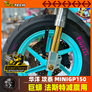 黄蜂科技华洋功泰巨蟒改装法斯特 minigp前减震碳纤维挡泥板支架