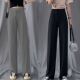 夏季 女高腰直筒裤 居家睡裤 薄款 2025年新款 宽松长裤 冰丝百搭休闲裤