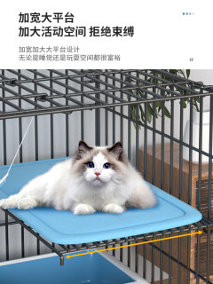 猫笼子家用室内不占地别墅带厕所一体超大自由空间便携外出兔笼子