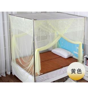 蚊帐家用1.2 穿杆双门单蚊帐 1.5床1.8米老式