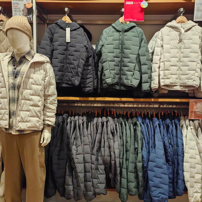 日本优款羽绒服连帽轻薄男士