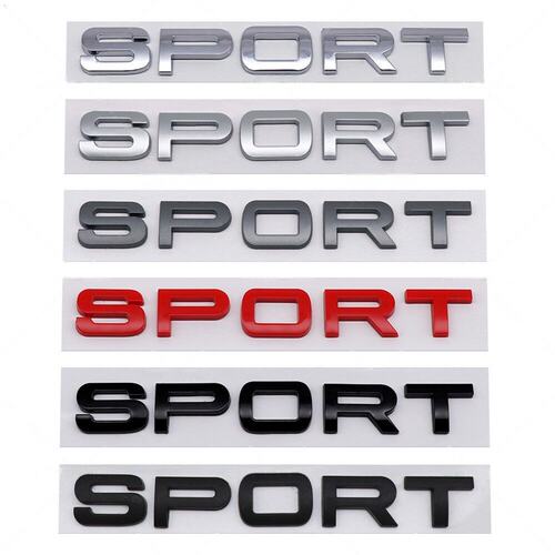 适用於路虎SPORT字母车标亮黑