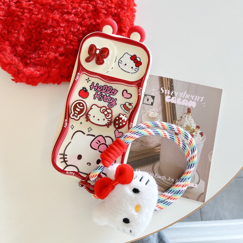 苹果15手机壳Kitty猫挂绳jphone