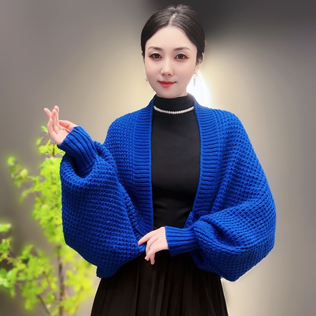 新中式旗袍外搭修身针织开衫