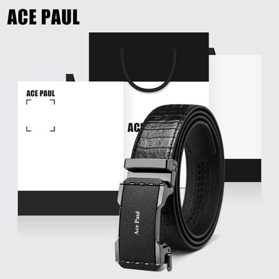 AcePaul真皮商务自动扣腰带