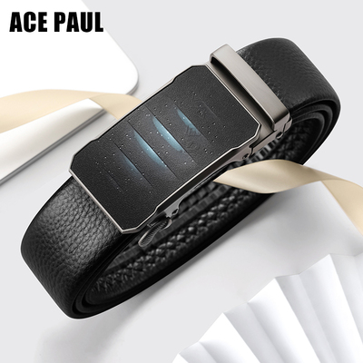 AcePaul双排扣头层牛皮潮流百搭