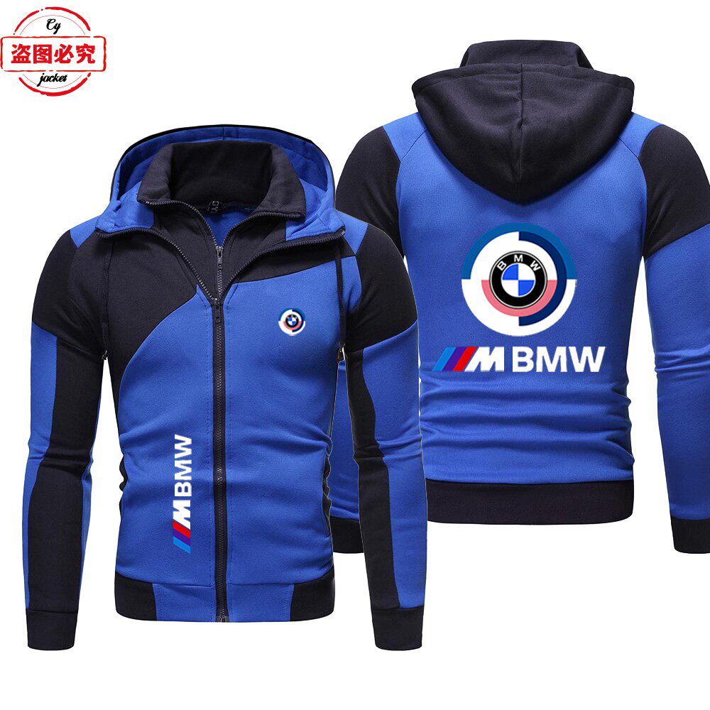宝马机车logo骑行服外套男装上衣卫衣BMW M-Power汽车印花赛车服