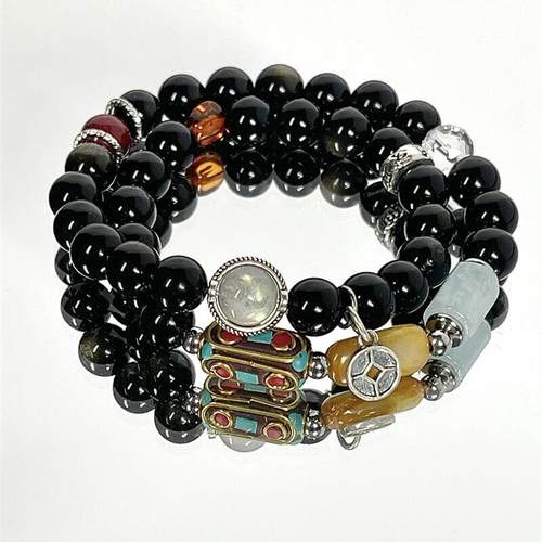 原创女新中式古风张起灵双层手链