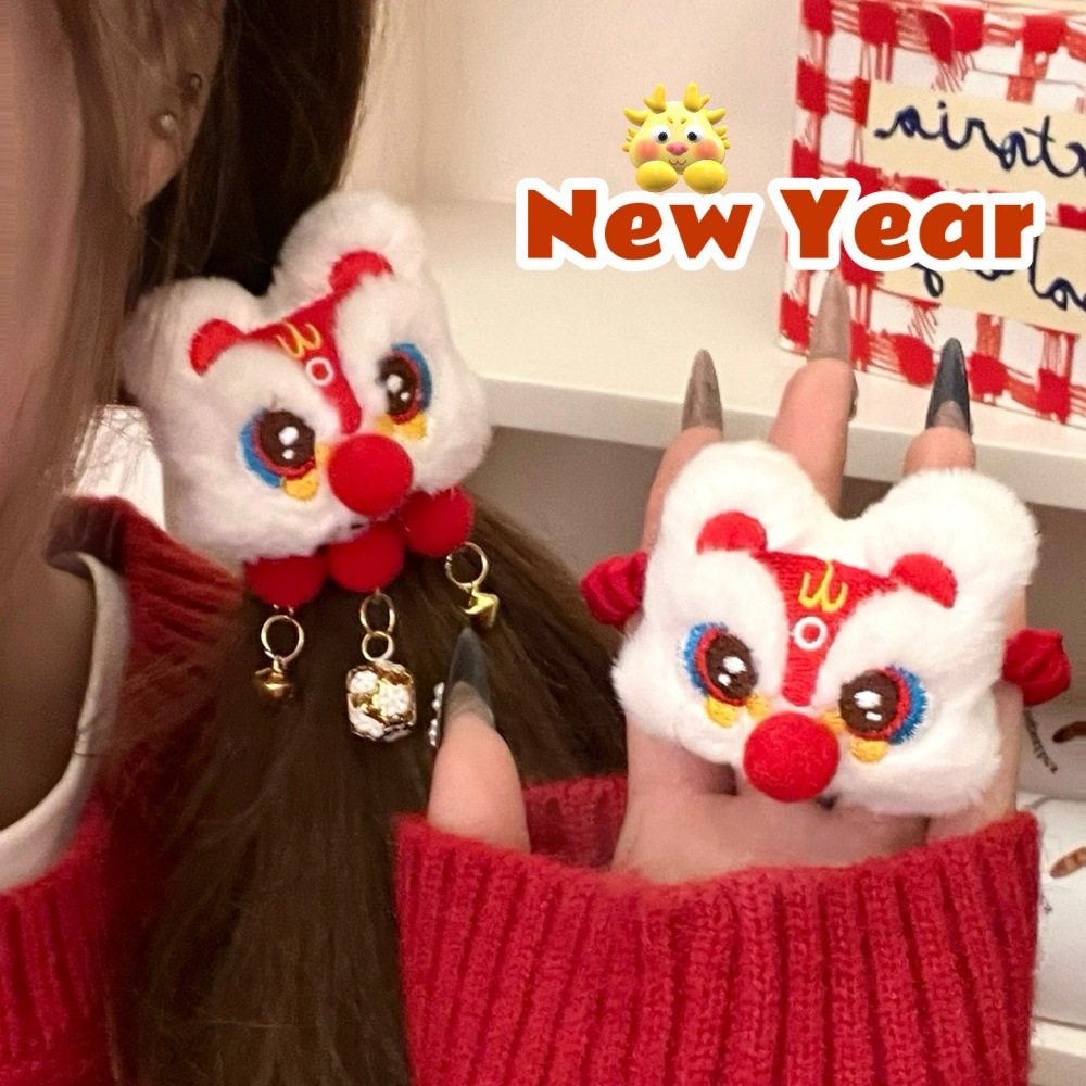 小商品新年款醒狮公仔挂饰发绳儿童装饰发夹红色国风发饰少女刘海,节庆用品/礼品,挂饰/生肖挂饰,淘宝优惠券,粉丝福利购,淘宝优惠卷