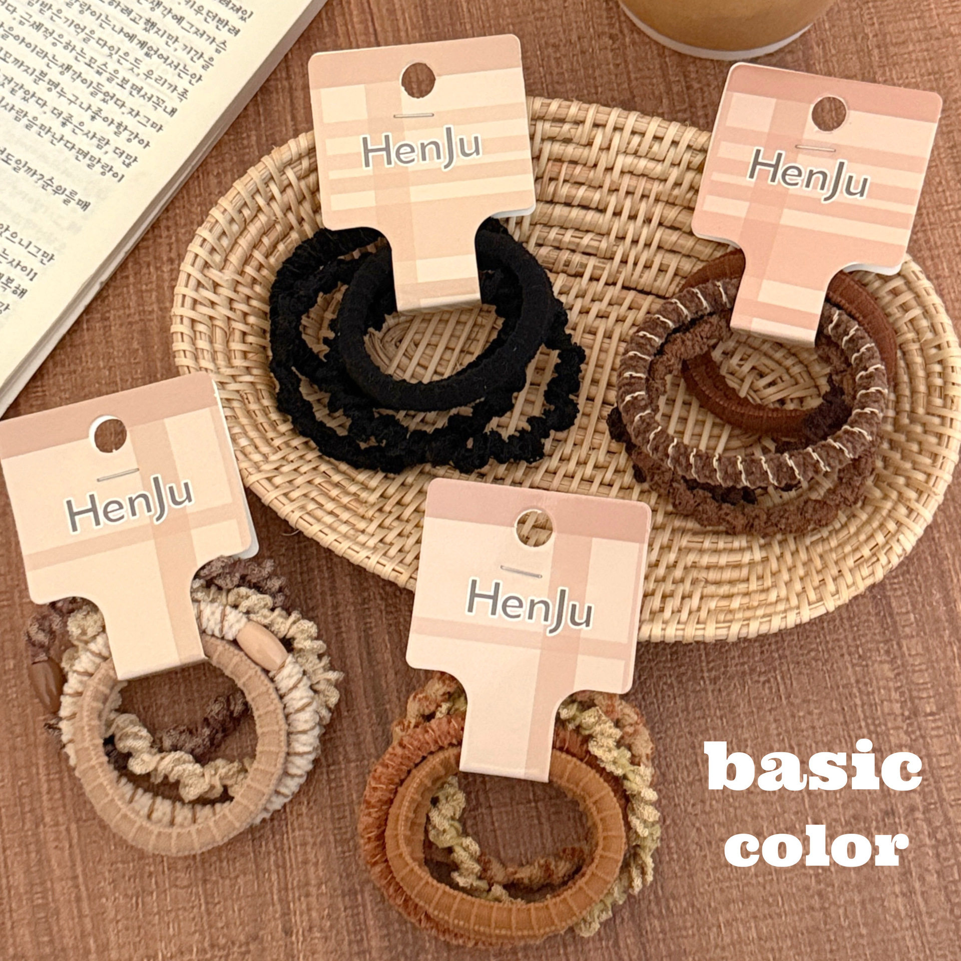 小商品咖色系基础款麻花编织发圈少女百搭发绳高弹力头绳扎马尾皮,饰品/流行首饰/时尚饰品新,发饰,淘宝优惠券,粉丝福利购,淘宝优惠卷