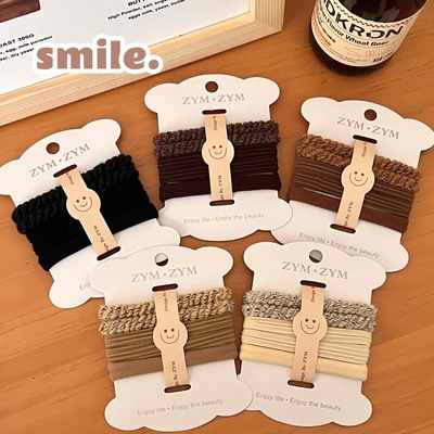 弹力发圈少女扎马尾皮筋不伤发毛