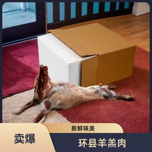 甘肃庆阳环县羊羔肉不膻不腻羊腿整只山羊肉新鲜现杀20斤顺丰包邮