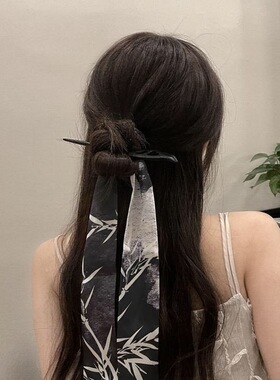 新中式汉服束发带搭配马面裙