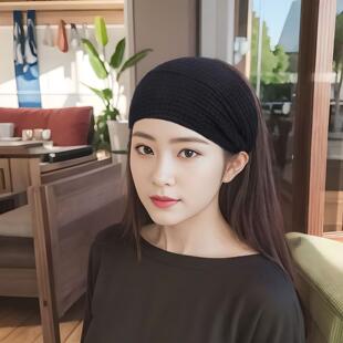 护脑门抹额女薄款头巾2026新款遮白发头饰显年轻月子发带防风头套