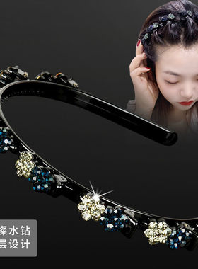 编发发箍夹子头箍发夹刘海发卡