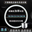 26cm加厚压力锅硅橡胶圈通用 不锈钢高压锅专用密封圈18