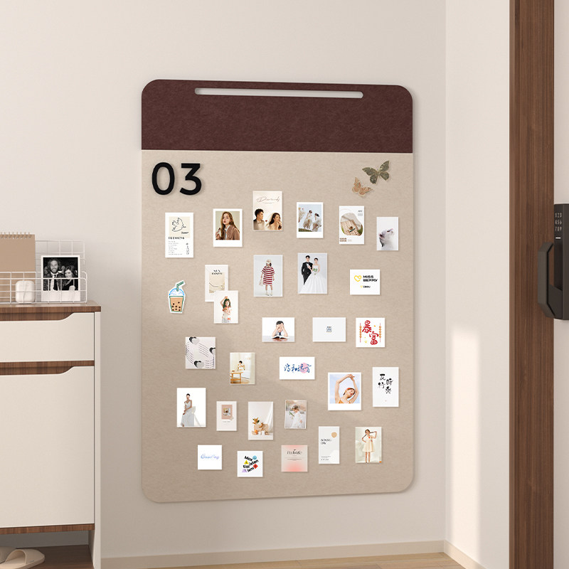 毛毡墙贴软木板照片墙留言板记事板幼儿园公告栏背景墙作品展示板