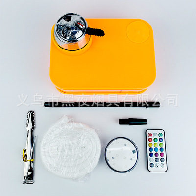 阿拉伯水烟烟壶套装 黑方盒亚克力书本Shisha水烟壶 Hookah跨境