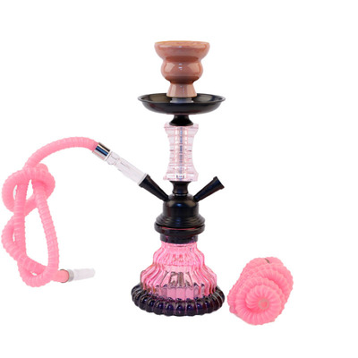 跨境款水烟壶酒吧高档全套hookah双管小号KTV专用水烟筒烟斗套装