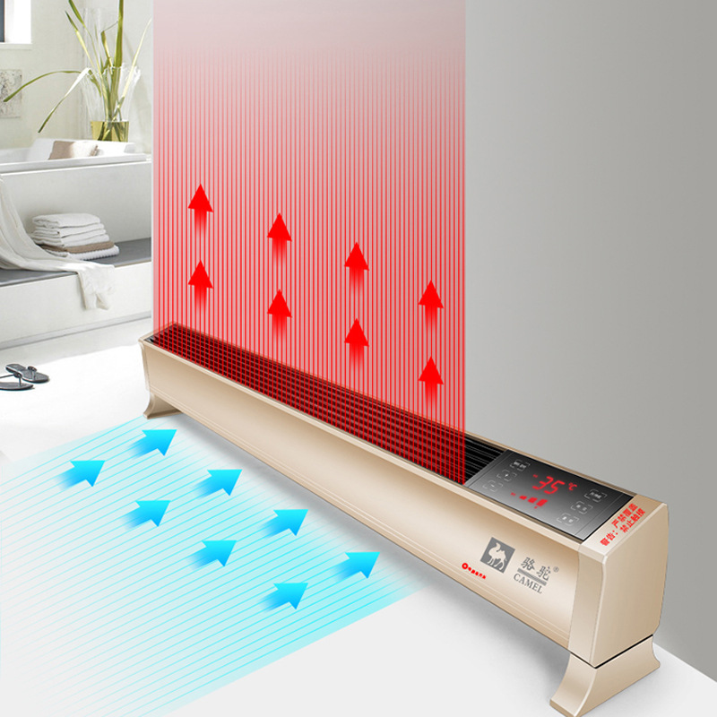 骆驼取暖器踢脚线电暖气电采暖移动地暖对流式加热器遥控暖气片