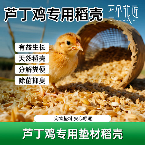 芦丁鸡专用垫料稻壳养殖宠物