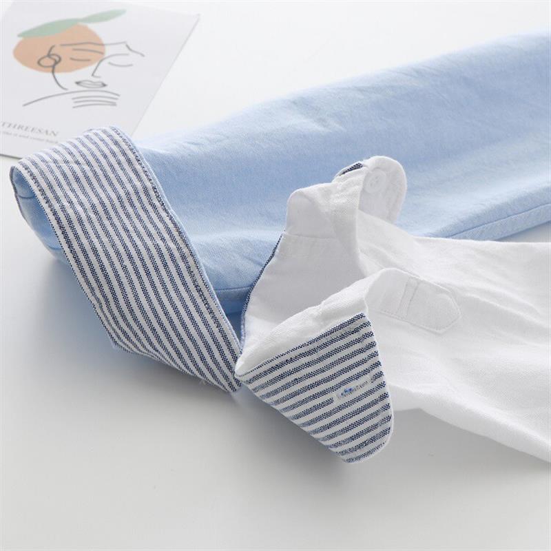 2020新款文艺小清新小鲸鱼刺绣长袖春秋纯棉衬衫女学院风日系女装