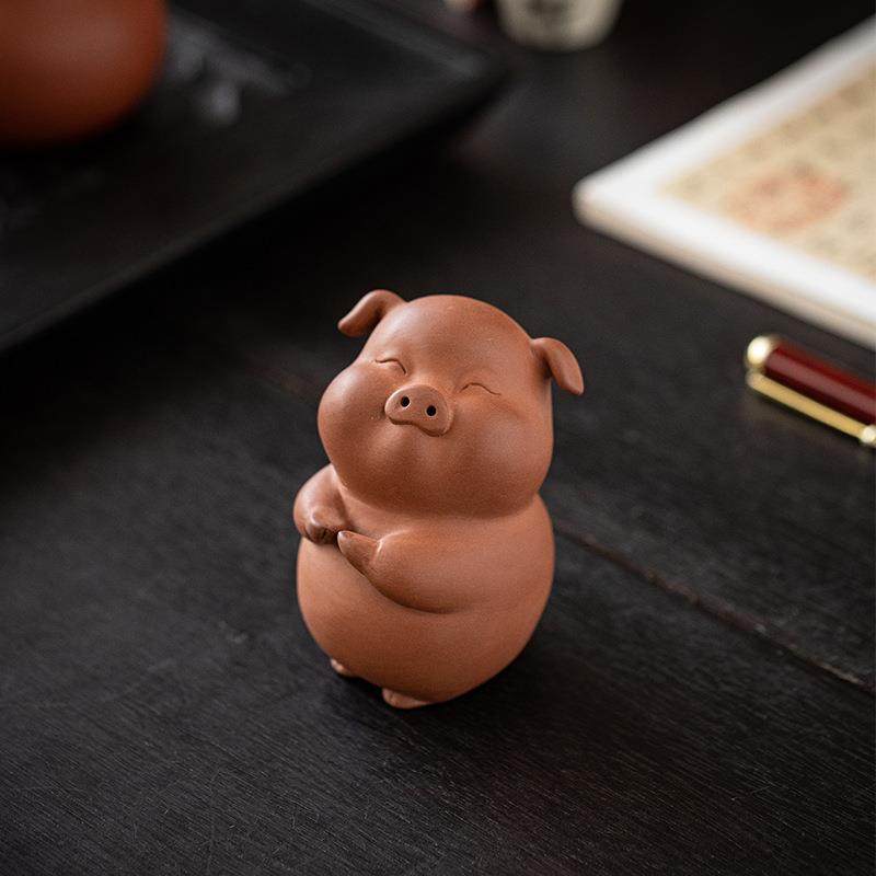 治愈系生肖猪桌面摆件创意可养茶盘桌面装饰茶玩功夫茶道茶具配件,橡塑材料及制品,工业陶瓷,淘宝优惠券,粉丝福利购,淘宝优惠卷
