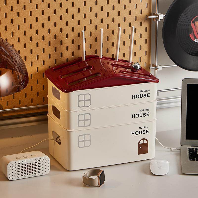 路由器收纳盒WiFi光猫机顶盒置物架电线遮挡盒桌面收纳集线盒,收纳整理,首饰盒,淘宝优惠券,粉丝福利购,淘宝优惠卷